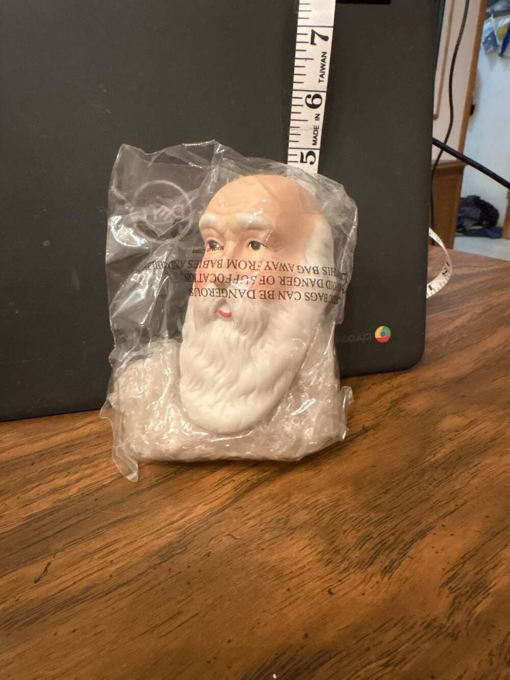 Vintage Porcelain Santa Claus Doll Head DIY Craft Part 5294